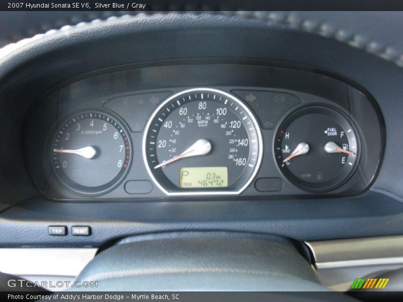 Silver Blue / Gray 2007 Hyundai Sonata SE V6