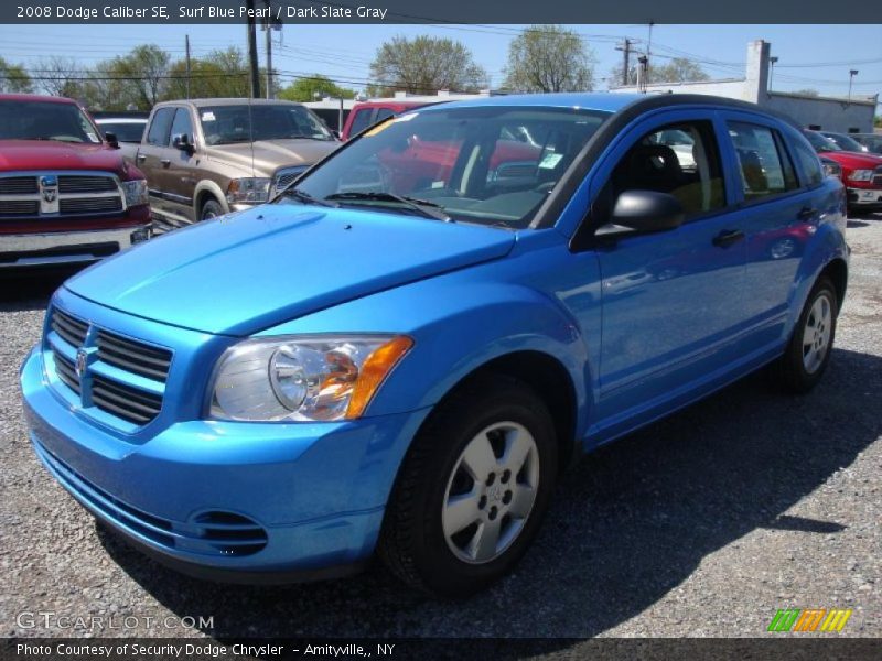 Surf Blue Pearl / Dark Slate Gray 2008 Dodge Caliber SE