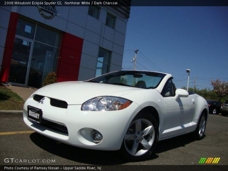 Northstar White / Dark Charcoal 2008 Mitsubishi Eclipse Spyder GS