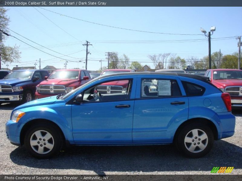 Surf Blue Pearl / Dark Slate Gray 2008 Dodge Caliber SE
