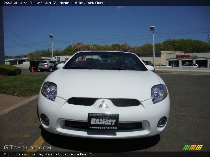 Northstar White / Dark Charcoal 2008 Mitsubishi Eclipse Spyder GS