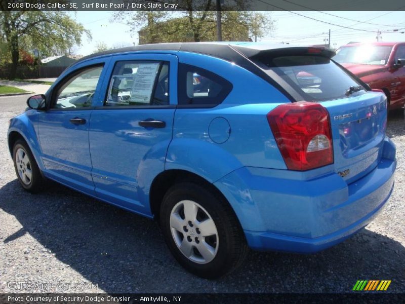 Surf Blue Pearl / Dark Slate Gray 2008 Dodge Caliber SE