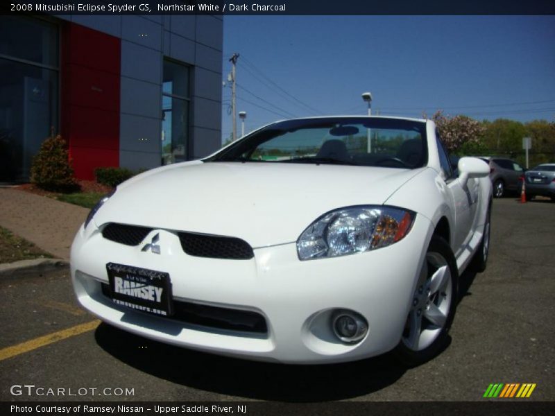 Northstar White / Dark Charcoal 2008 Mitsubishi Eclipse Spyder GS