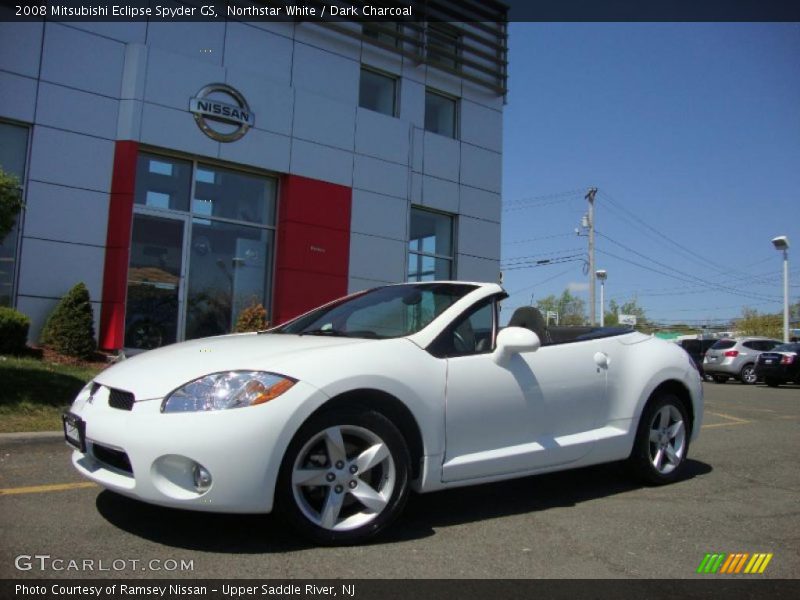 Northstar White / Dark Charcoal 2008 Mitsubishi Eclipse Spyder GS