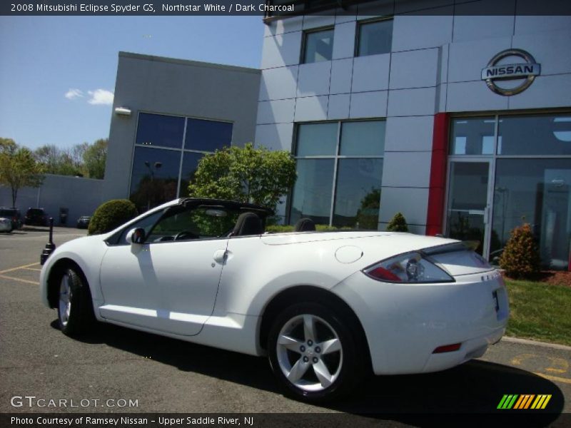 Northstar White / Dark Charcoal 2008 Mitsubishi Eclipse Spyder GS