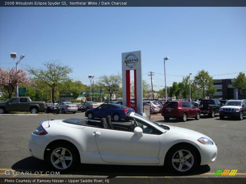 Northstar White / Dark Charcoal 2008 Mitsubishi Eclipse Spyder GS