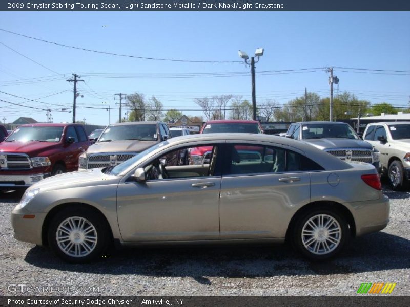 Light Sandstone Metallic / Dark Khaki/Light Graystone 2009 Chrysler Sebring Touring Sedan