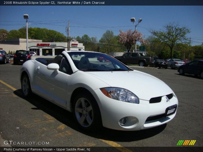 Northstar White / Dark Charcoal 2008 Mitsubishi Eclipse Spyder GS