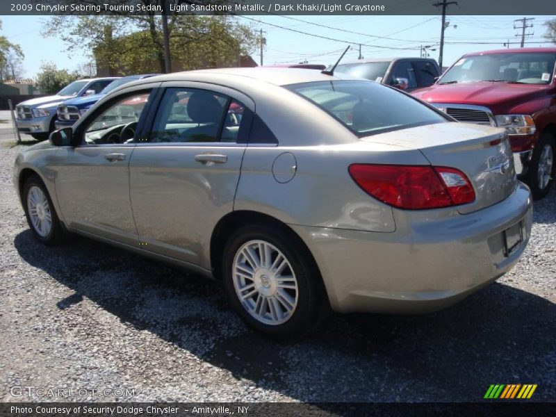 Light Sandstone Metallic / Dark Khaki/Light Graystone 2009 Chrysler Sebring Touring Sedan