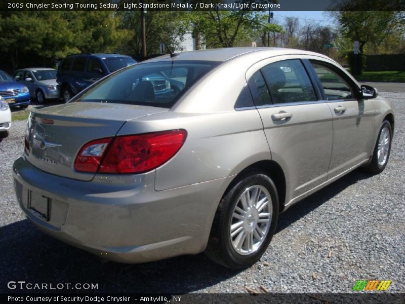 Light Sandstone Metallic / Dark Khaki/Light Graystone 2009 Chrysler Sebring Touring Sedan