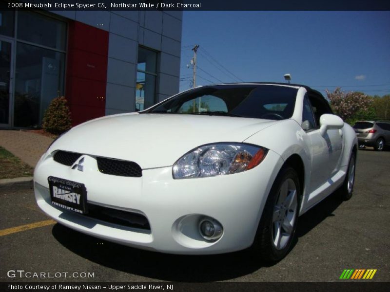 Northstar White / Dark Charcoal 2008 Mitsubishi Eclipse Spyder GS