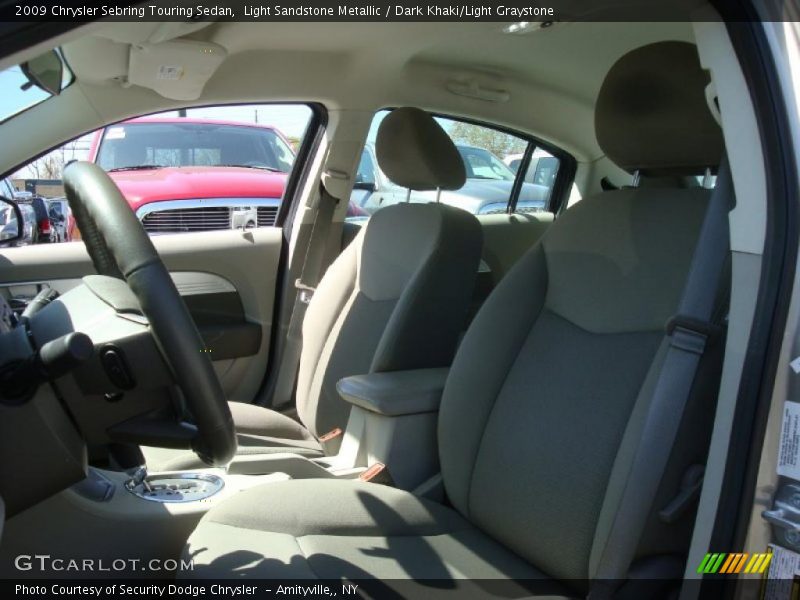 Light Sandstone Metallic / Dark Khaki/Light Graystone 2009 Chrysler Sebring Touring Sedan