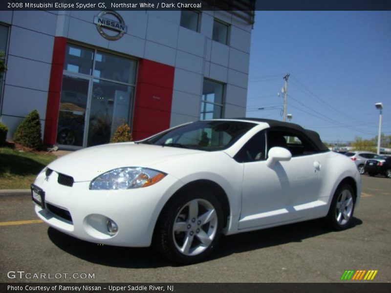 Northstar White / Dark Charcoal 2008 Mitsubishi Eclipse Spyder GS