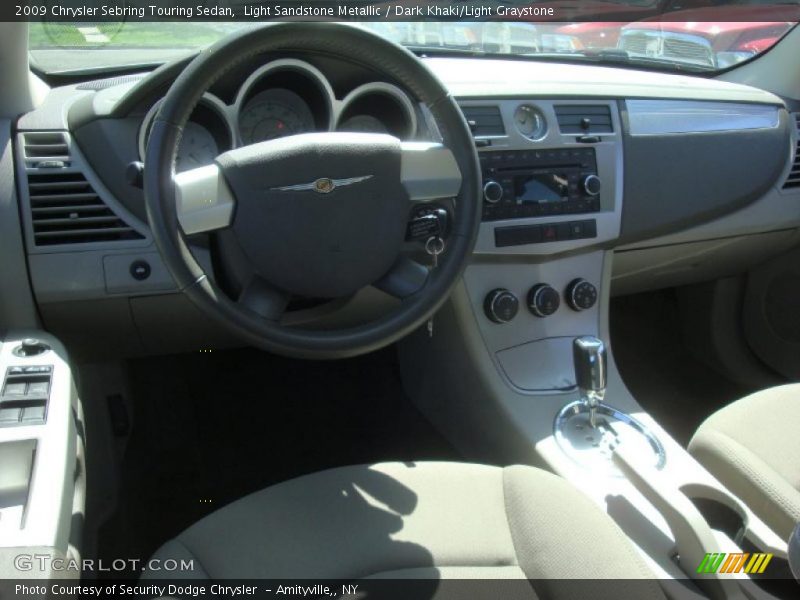 Light Sandstone Metallic / Dark Khaki/Light Graystone 2009 Chrysler Sebring Touring Sedan