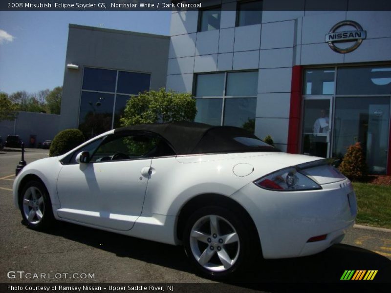 Northstar White / Dark Charcoal 2008 Mitsubishi Eclipse Spyder GS