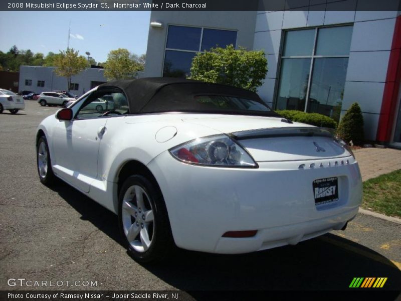 Northstar White / Dark Charcoal 2008 Mitsubishi Eclipse Spyder GS