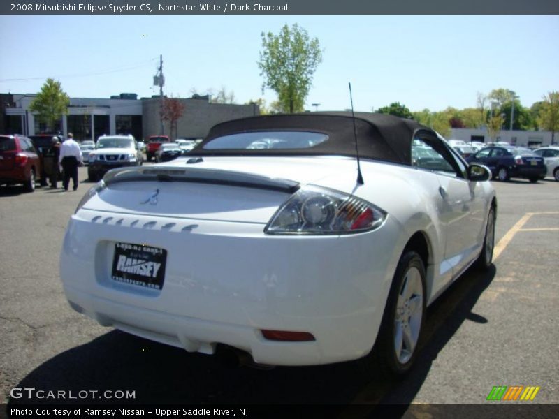 Northstar White / Dark Charcoal 2008 Mitsubishi Eclipse Spyder GS