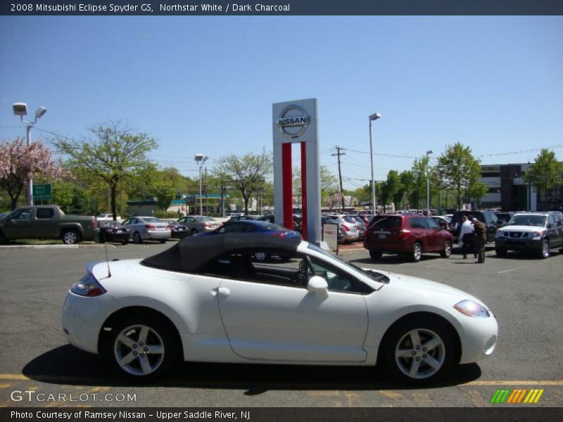 Northstar White / Dark Charcoal 2008 Mitsubishi Eclipse Spyder GS