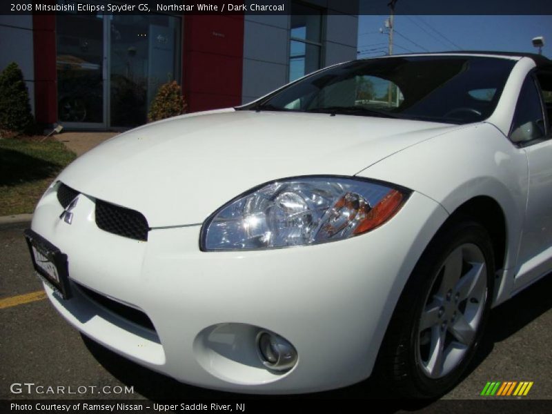 Northstar White / Dark Charcoal 2008 Mitsubishi Eclipse Spyder GS