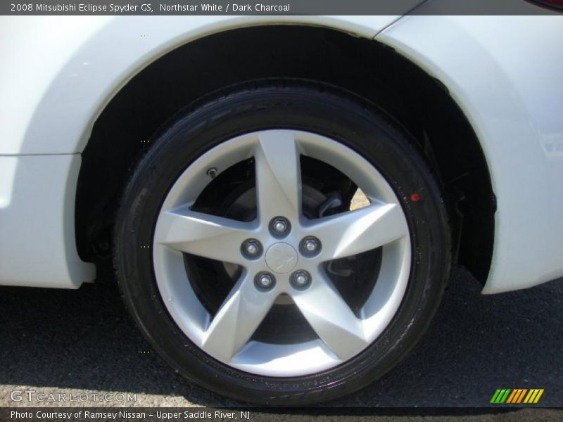 Northstar White / Dark Charcoal 2008 Mitsubishi Eclipse Spyder GS