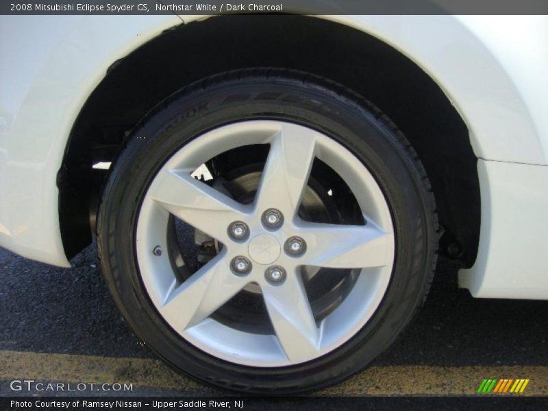 Northstar White / Dark Charcoal 2008 Mitsubishi Eclipse Spyder GS