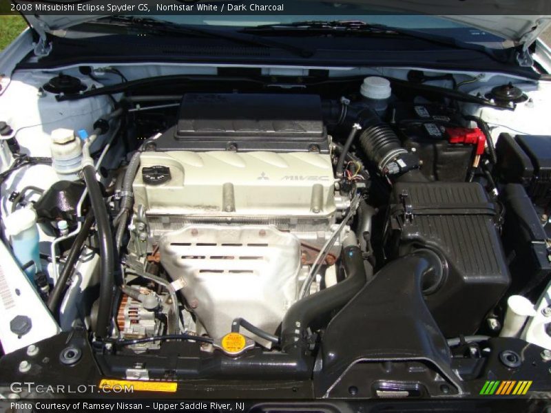 Northstar White / Dark Charcoal 2008 Mitsubishi Eclipse Spyder GS