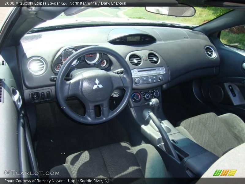 Northstar White / Dark Charcoal 2008 Mitsubishi Eclipse Spyder GS