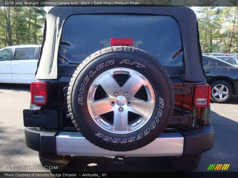 Black / Dark Khaki/Medium Khaki 2008 Jeep Wrangler Unlimited Sahara 4x4