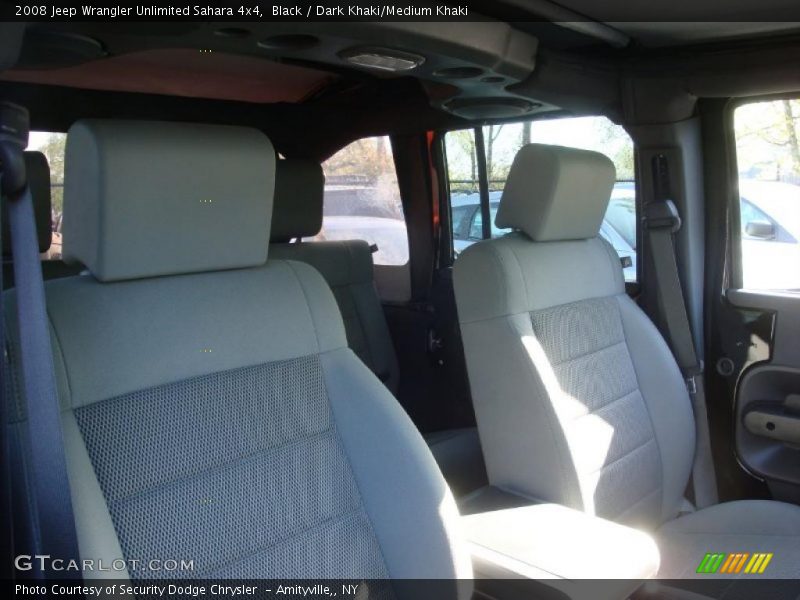 Black / Dark Khaki/Medium Khaki 2008 Jeep Wrangler Unlimited Sahara 4x4