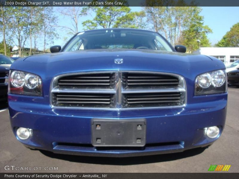 Deep Water Blue Pearl / Dark Slate Gray 2009 Dodge Charger SXT