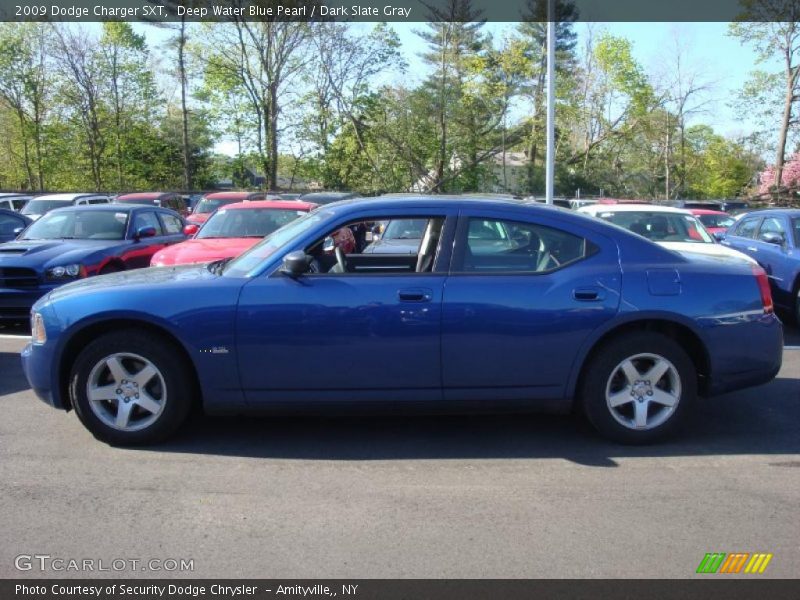 Deep Water Blue Pearl / Dark Slate Gray 2009 Dodge Charger SXT