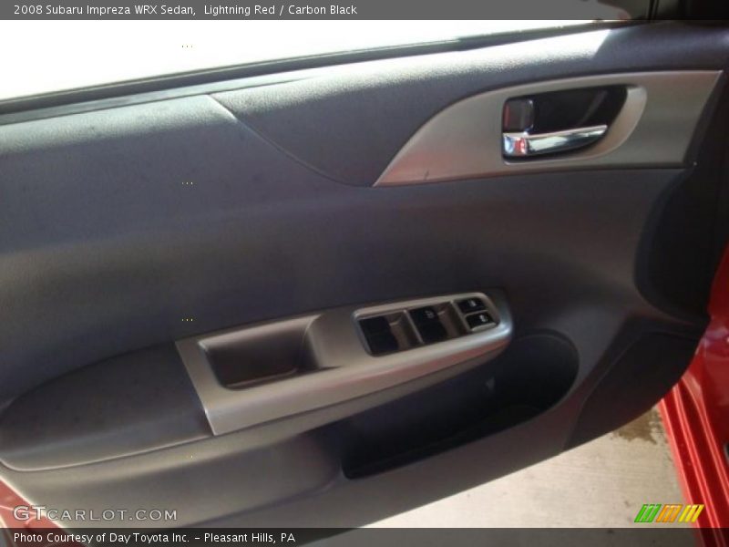 Lightning Red / Carbon Black 2008 Subaru Impreza WRX Sedan