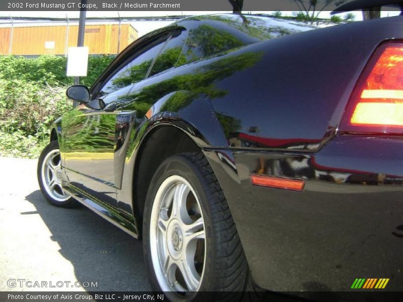 Black / Medium Parchment 2002 Ford Mustang GT Coupe