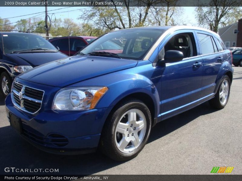 Deep Water Blue Pearl / Dark Slate Gray 2009 Dodge Caliber SXT