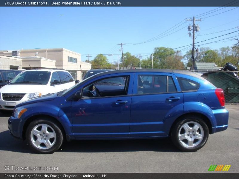 Deep Water Blue Pearl / Dark Slate Gray 2009 Dodge Caliber SXT