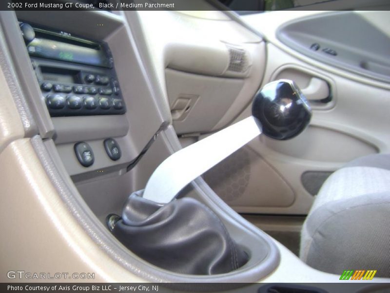 Black / Medium Parchment 2002 Ford Mustang GT Coupe