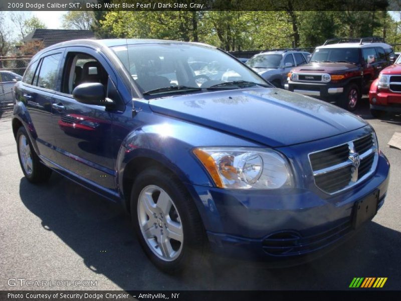 Deep Water Blue Pearl / Dark Slate Gray 2009 Dodge Caliber SXT