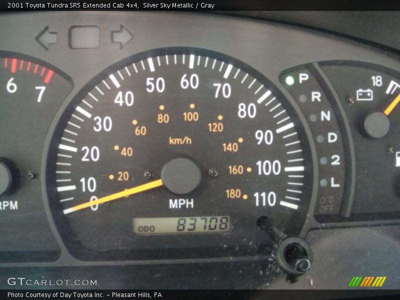 Silver Sky Metallic / Gray 2001 Toyota Tundra SR5 Extended Cab 4x4