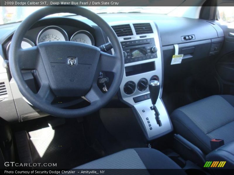Deep Water Blue Pearl / Dark Slate Gray 2009 Dodge Caliber SXT
