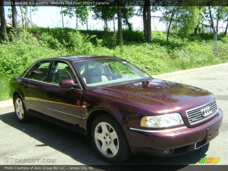 Andorra Red Pearl Effect / Caramel 2001 Audi A8 4.2 quattro