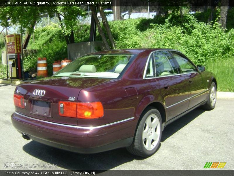 Andorra Red Pearl Effect / Caramel 2001 Audi A8 4.2 quattro