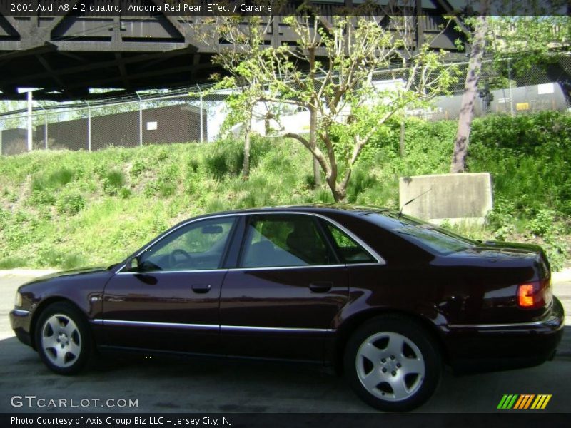 Andorra Red Pearl Effect / Caramel 2001 Audi A8 4.2 quattro