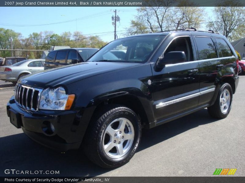 Black / Dark Khaki/Light Graystone 2007 Jeep Grand Cherokee Limited 4x4