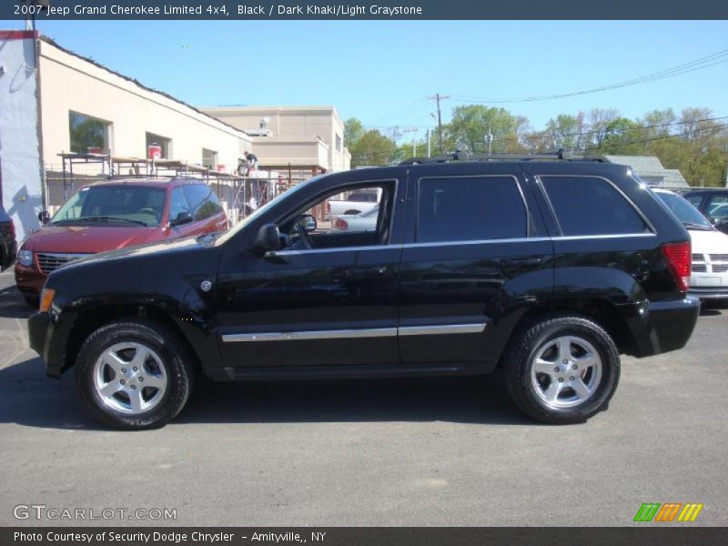 Black / Dark Khaki/Light Graystone 2007 Jeep Grand Cherokee Limited 4x4