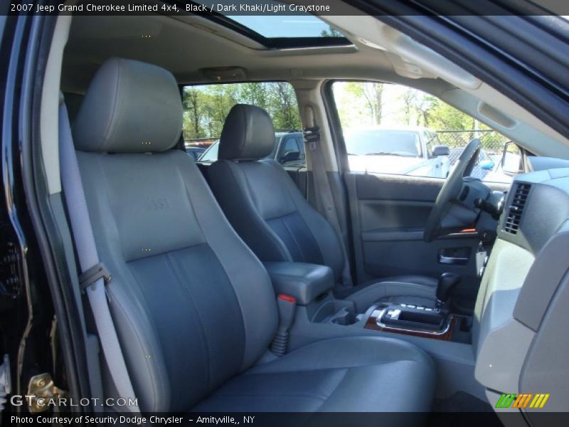 Black / Dark Khaki/Light Graystone 2007 Jeep Grand Cherokee Limited 4x4