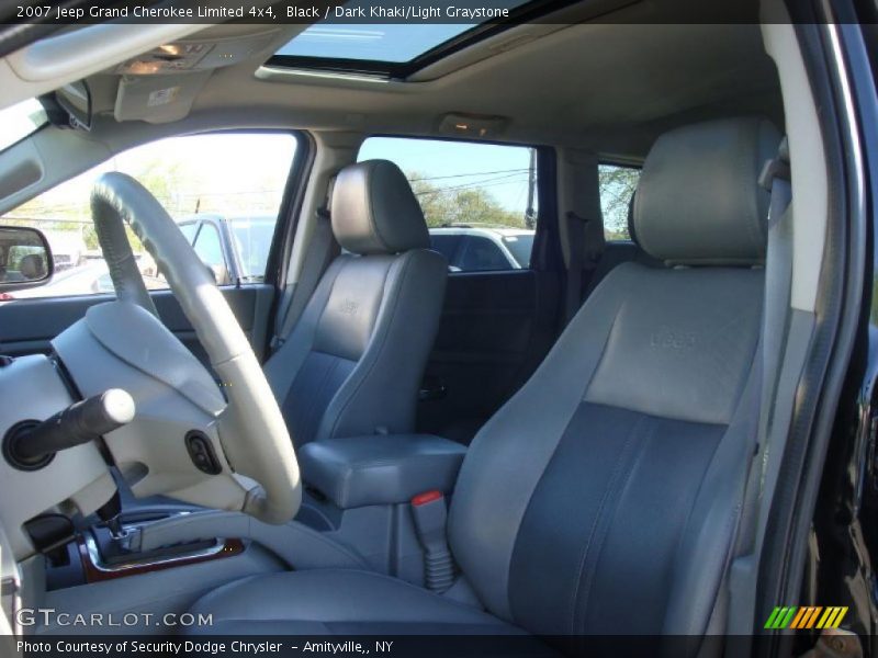 Black / Dark Khaki/Light Graystone 2007 Jeep Grand Cherokee Limited 4x4