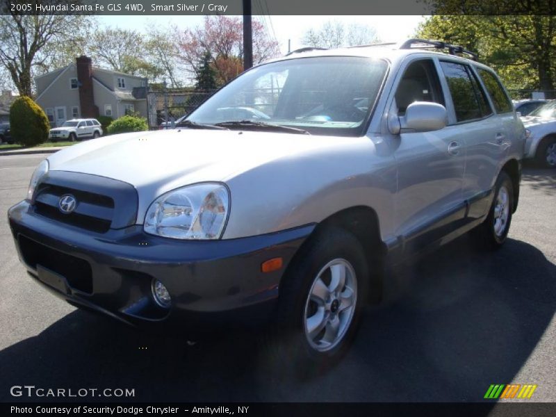 Smart Silver / Gray 2005 Hyundai Santa Fe GLS 4WD