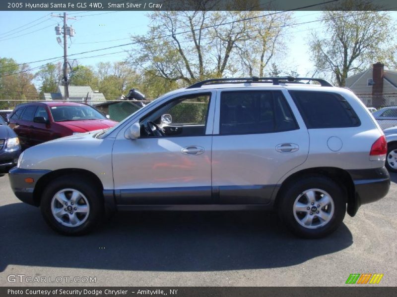 Smart Silver / Gray 2005 Hyundai Santa Fe GLS 4WD