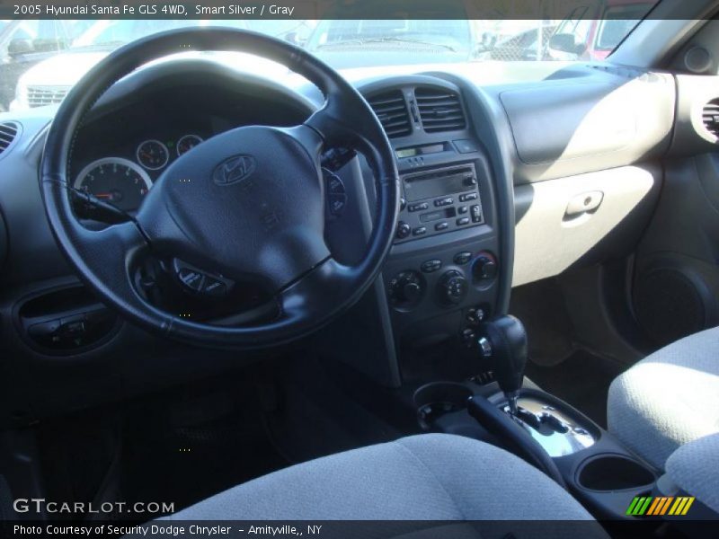 Smart Silver / Gray 2005 Hyundai Santa Fe GLS 4WD