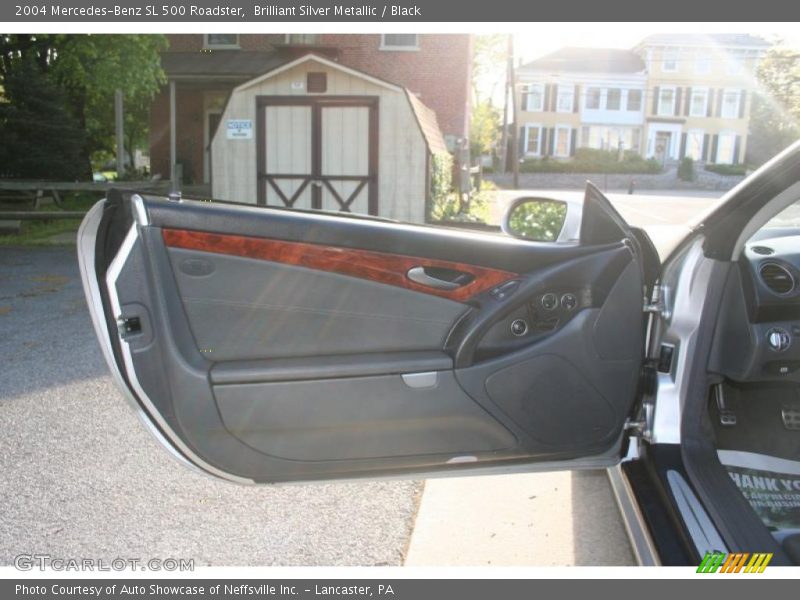 Brilliant Silver Metallic / Black 2004 Mercedes-Benz SL 500 Roadster